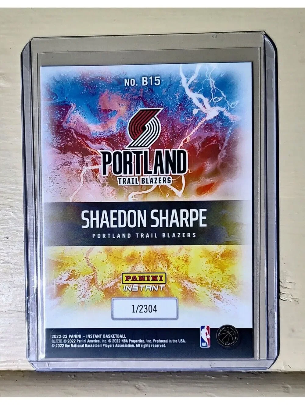 Shaedon Sharpe 2022-23 Panini NBA Breakaway #15 Rookie Basketball Card  1/2304